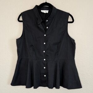 Pomander Place XL Paulina Black Peplum Tank Parisian Luxury Capsule Tuckernuck